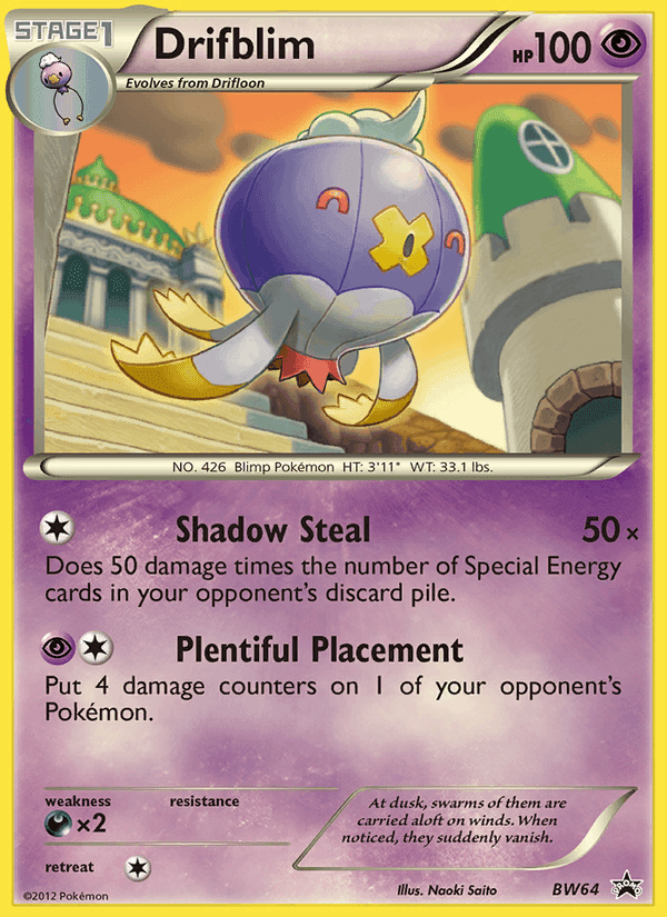 Drifblim, card BW64 from BW Black Star Promos