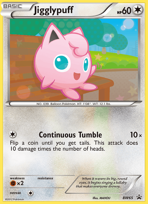 Jigglypuff, carte BW65 de BW Black Star Promos