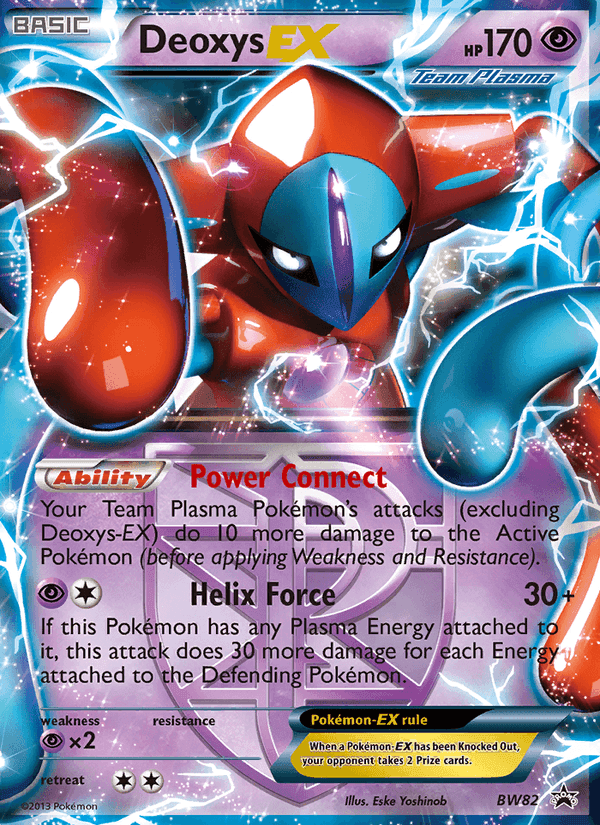 Deoxys-EX, card BW82 from BW Black Star Promos
