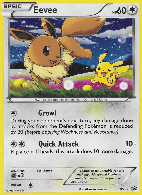 Eevee, card BW97 from BW Black Star Promos