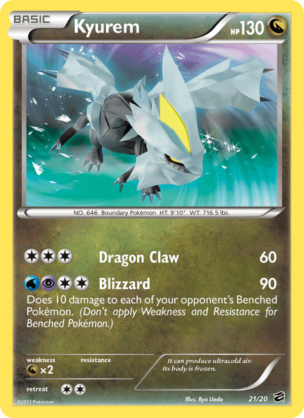 Kyurem, card 21 from Dragon Vault
