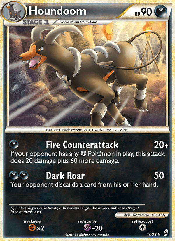 Houndoom, carta 10 de Call of Legends