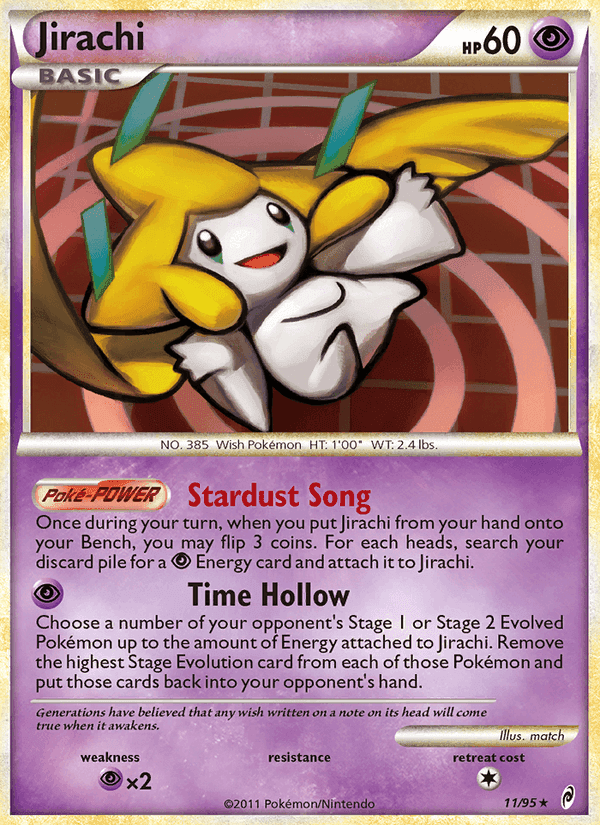 Jirachi, card 11 from Call of Legends