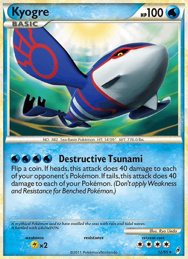 Kyogre, carta 12 di Richiamo delle Leggende