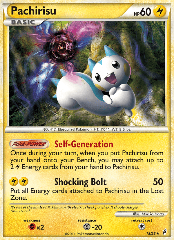 Pachirisu, carta 18 di Richiamo delle Leggende