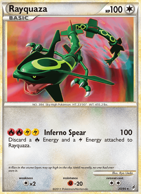 Rayquaza, carta 20 di Richiamo delle Leggende
