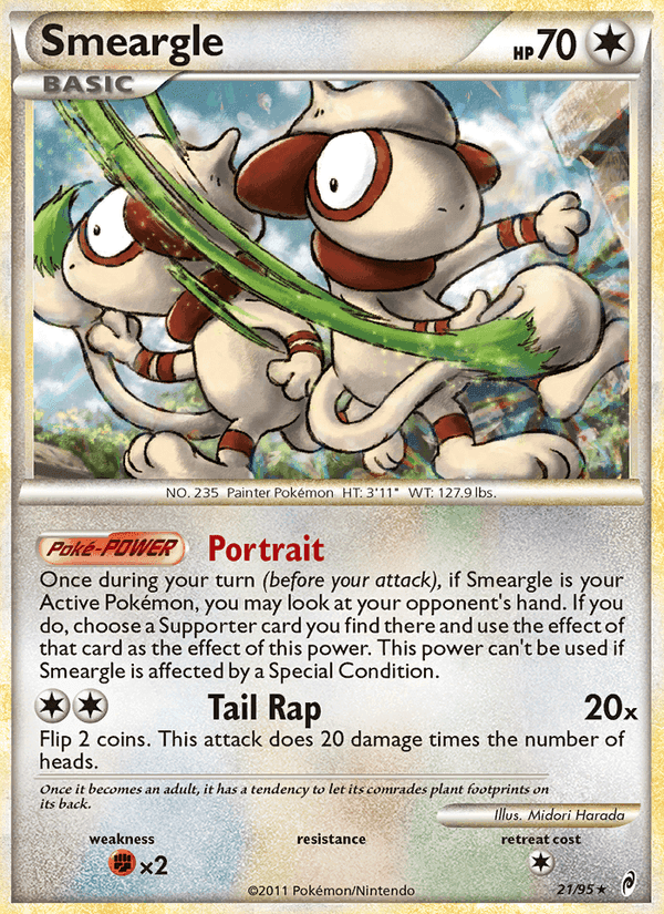 Smeargle, carta 21 di Richiamo delle Leggende