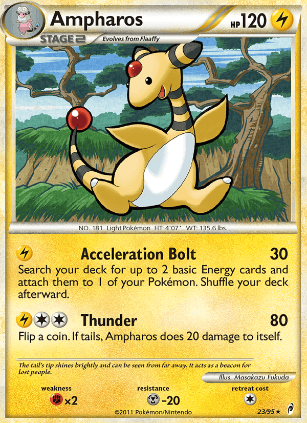 Ampharos, carta 23 de Call of Legends