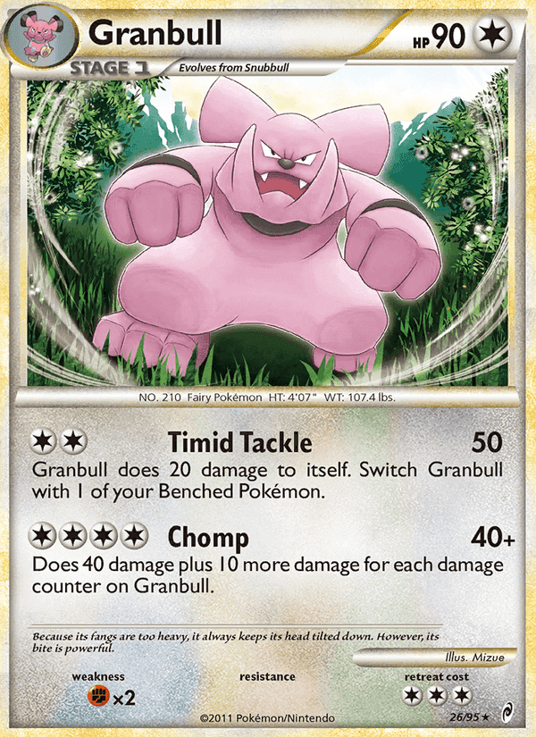Granbull, card 26 from Call of Legends
