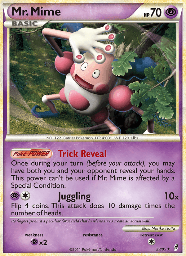 Mr. Mime, carta 29 di Richiamo delle Leggende