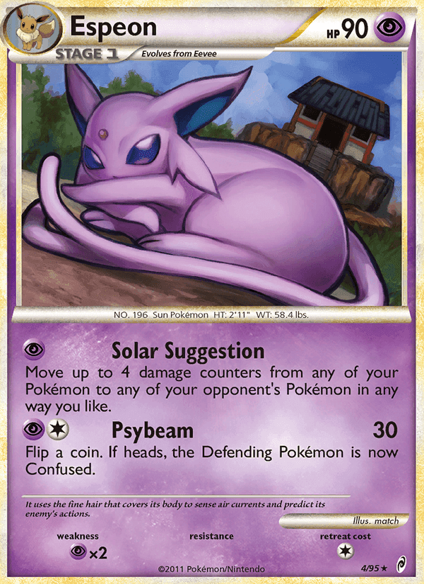 Espeon, carta 4 di Richiamo delle Leggende