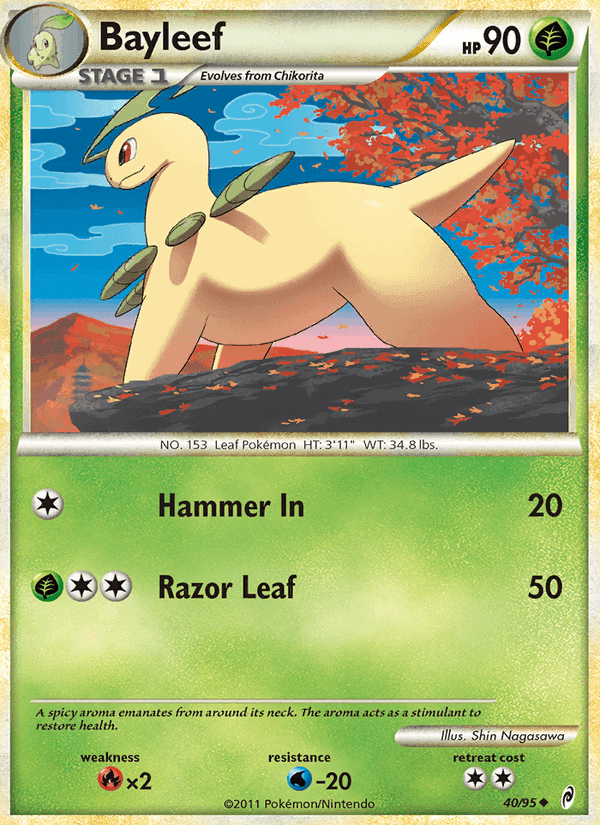 Bayleef, carta 40 de Call of Legends