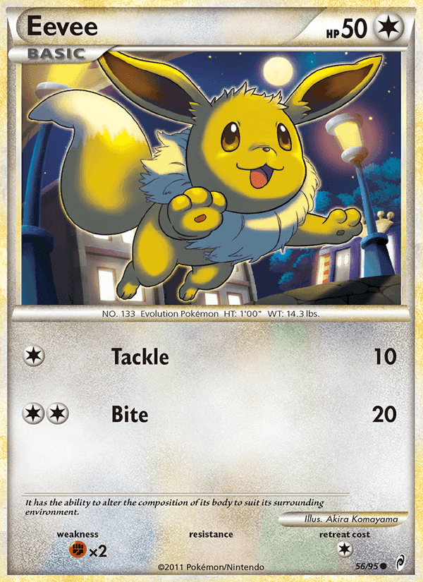 Eevee, carta 56 de Call of Legends