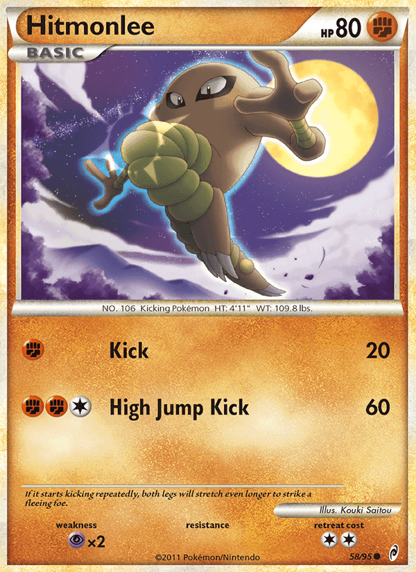 Hitmonlee, carta 58 de Call of Legends