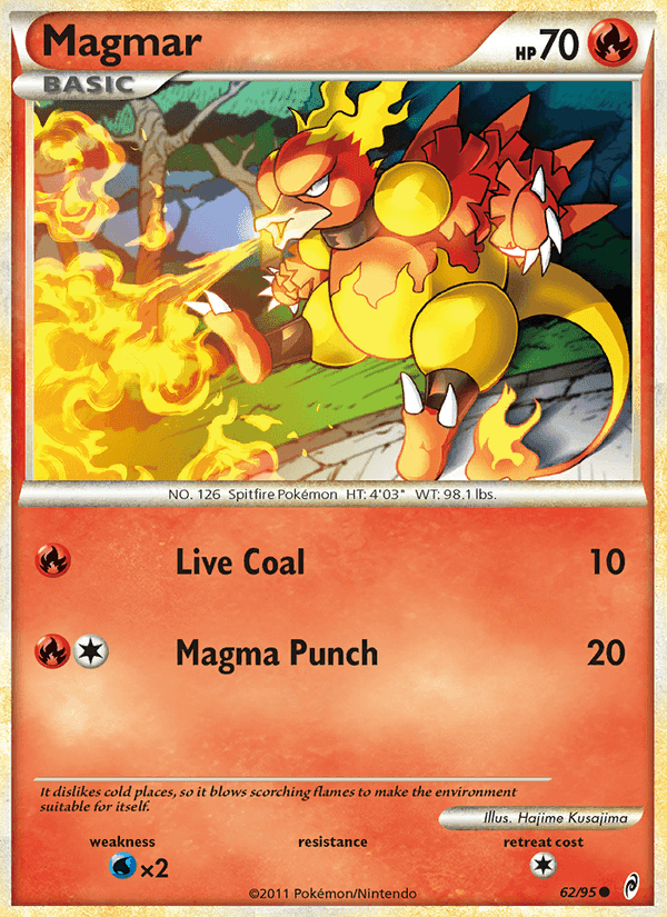 Magmar, card 62 from Call of Legends