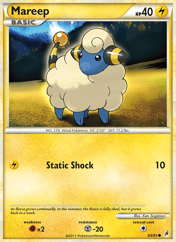 Mareep, card 63 from Call of Legends