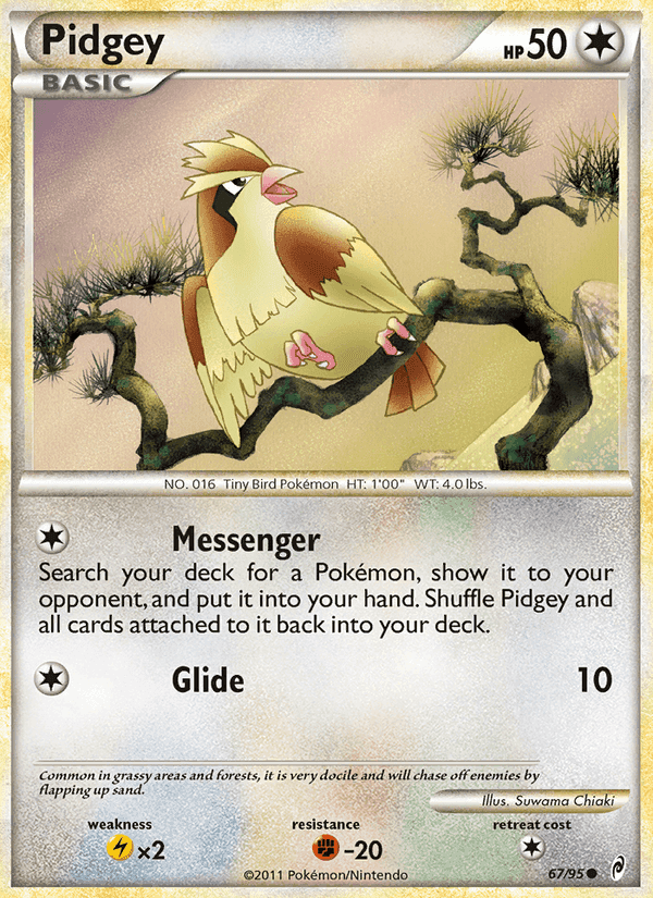 Pidgey, card 67 from Call of Legends