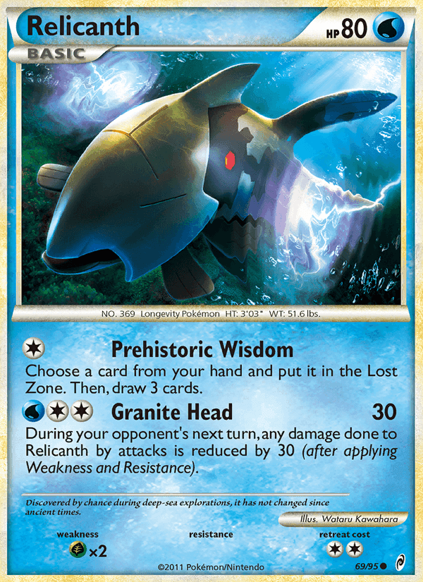 Relicanth, carta 69 de Call of Legends