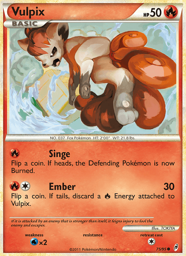 Vulpix, card 75 from Call of Legends