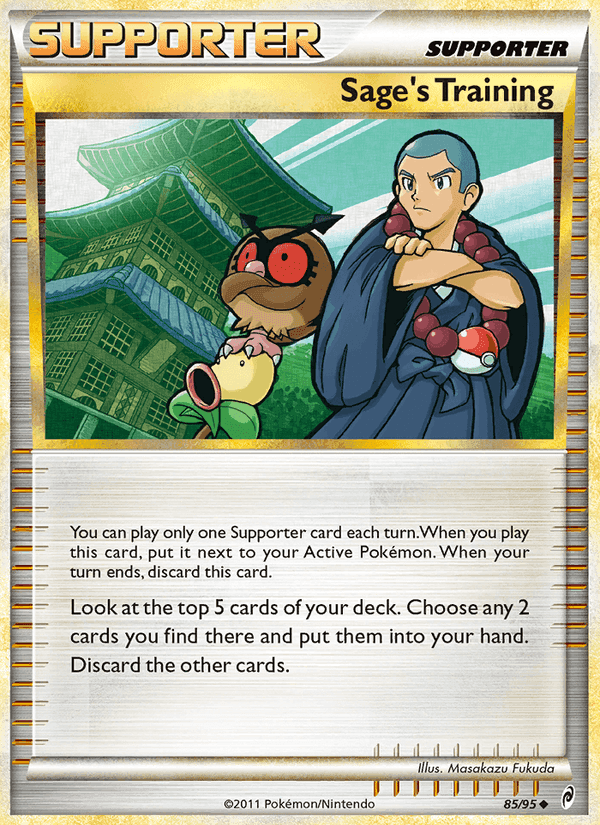 Sage's Training, card 85 from Call of Legends