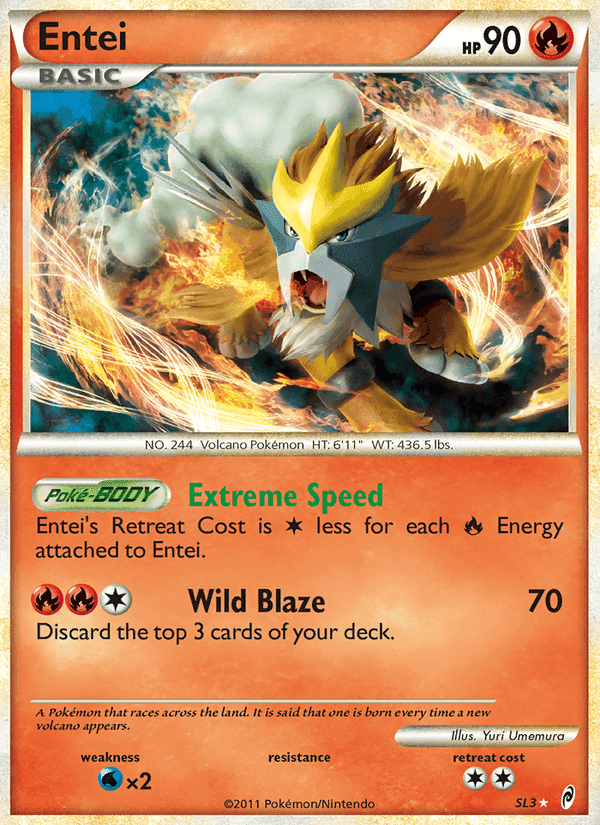 Entei, carta SL3 di Richiamo delle Leggende