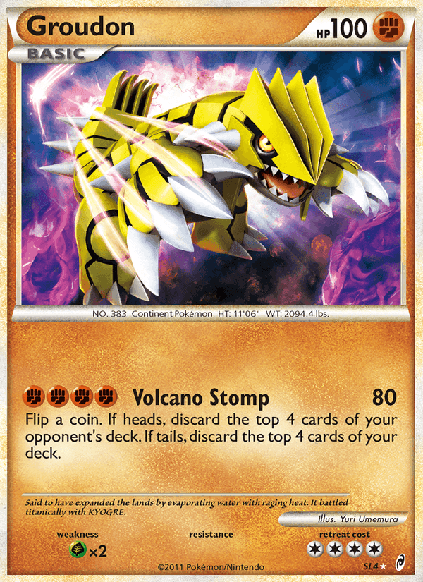 Groudon, carta SL4 di Richiamo delle Leggende