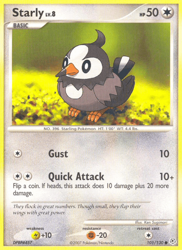 Starly, card 101 from Diamond & Pearl