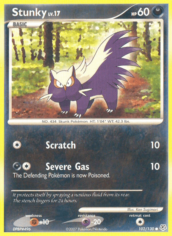 Stunky, card 102 from Diamond & Pearl