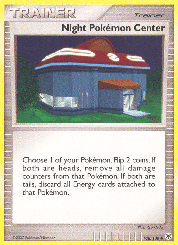 Night Pokémon Center, card 108 from Diamond & Pearl