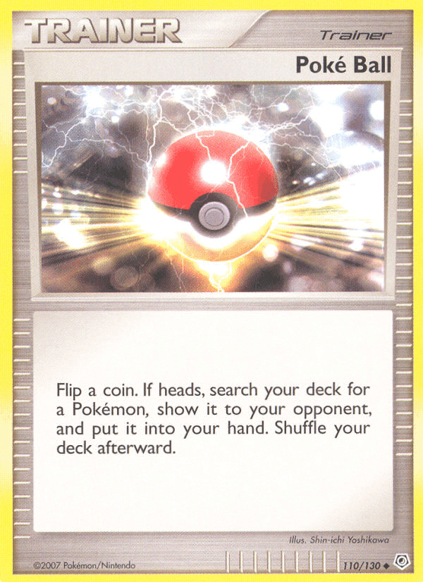 Poké Ball, card 110 from Diamond & Pearl