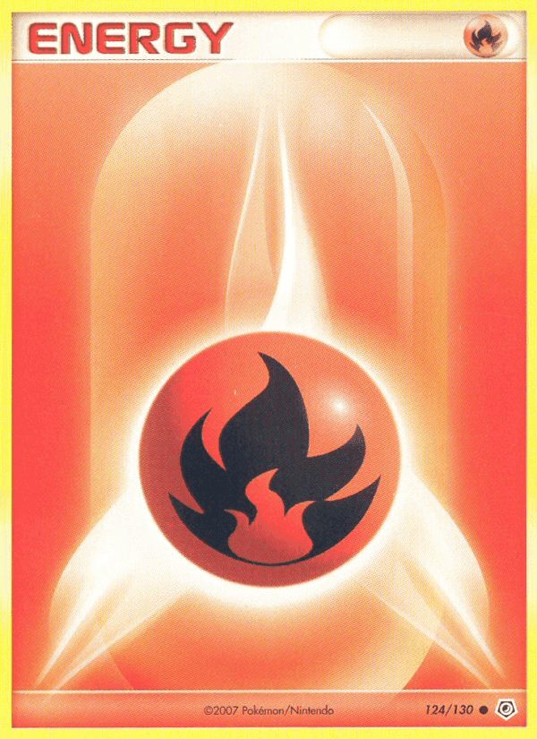 Fire Energy, card 124 from Diamond & Pearl