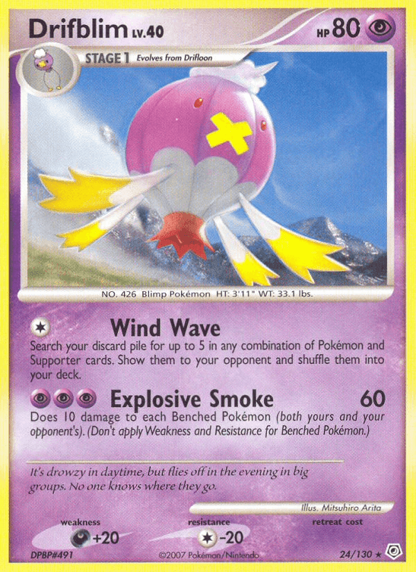 Drifblim, carta 24 de Diamante & Perla