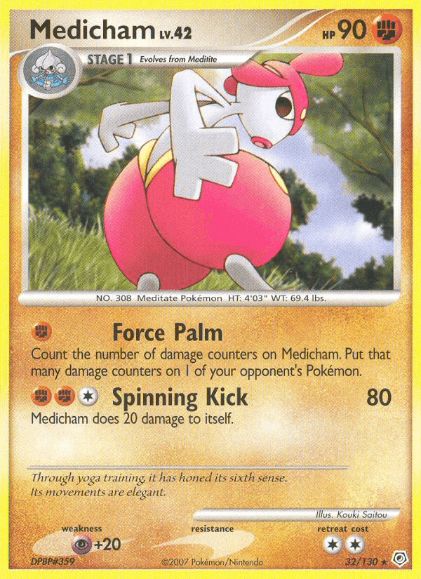 Medicham, card 32 from Diamond & Pearl