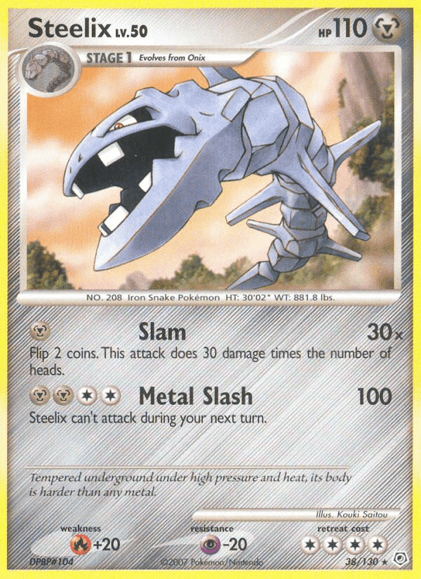 Steelix, card 38 from Diamond & Pearl