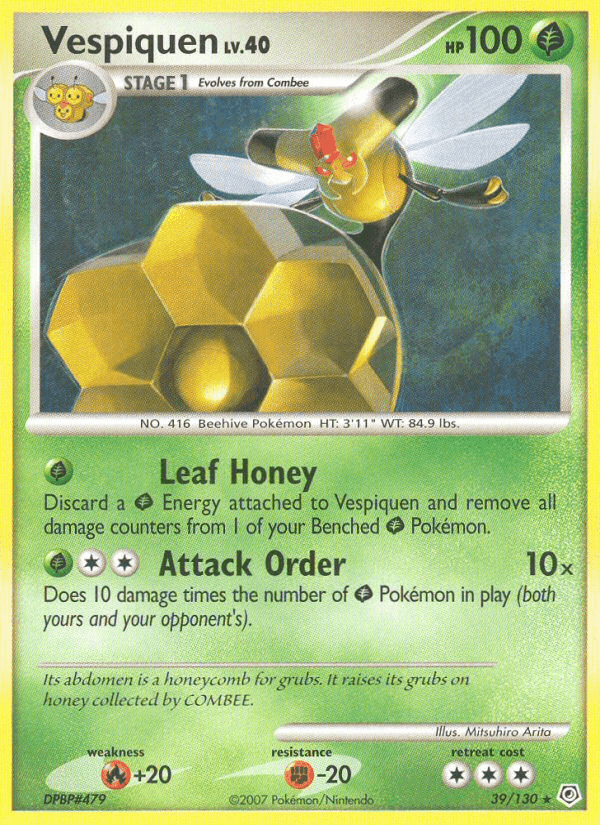 Vespiquen, card 39 from Diamond & Pearl