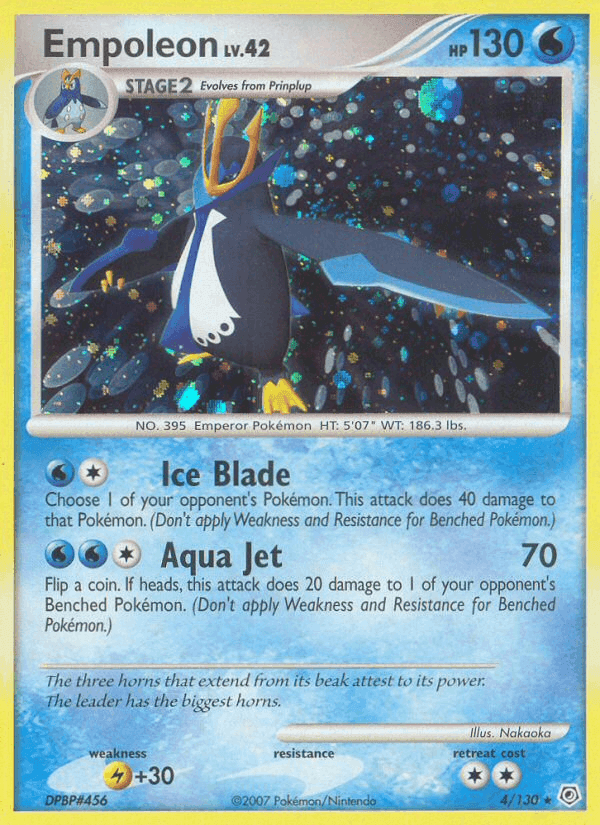Empoleon, carta 4 de Diamante & Perla