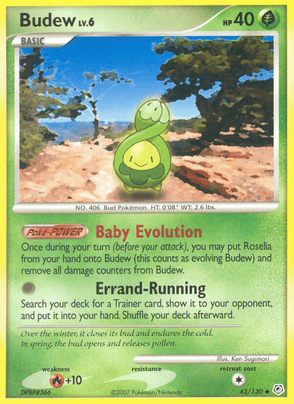 Budew, carta 43 de Diamante & Perla