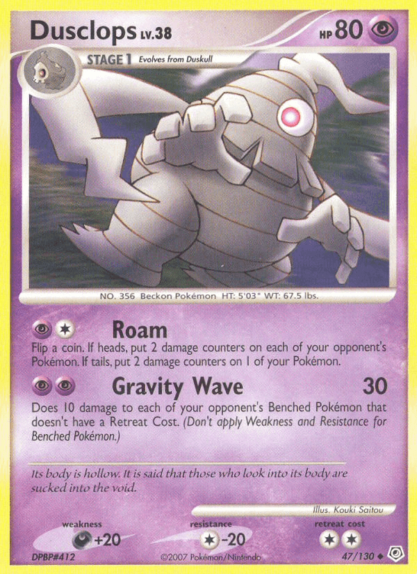 Dusclops, card 47 from Diamond & Pearl