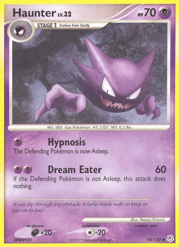 Haunter, card 50 from Diamond & Pearl