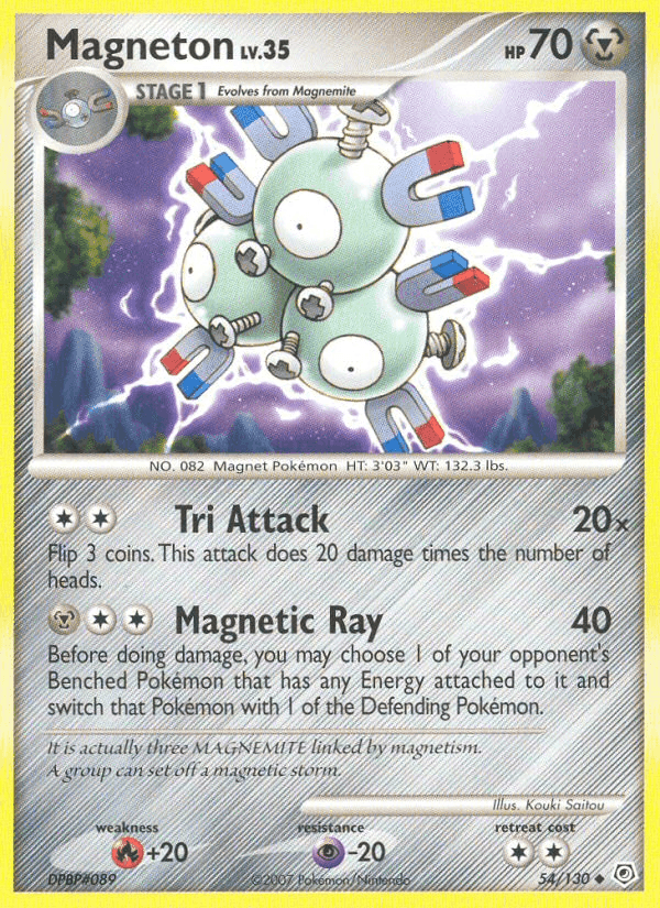 Magneton, carta 54 de Diamante & Perla