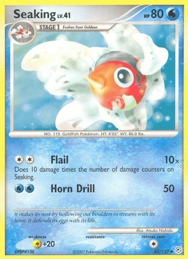 Seaking, card 62 from Diamond & Pearl