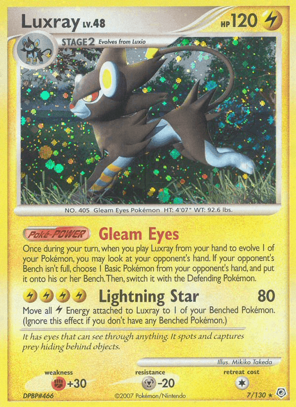 Luxray, carta 7 de Diamante & Perla