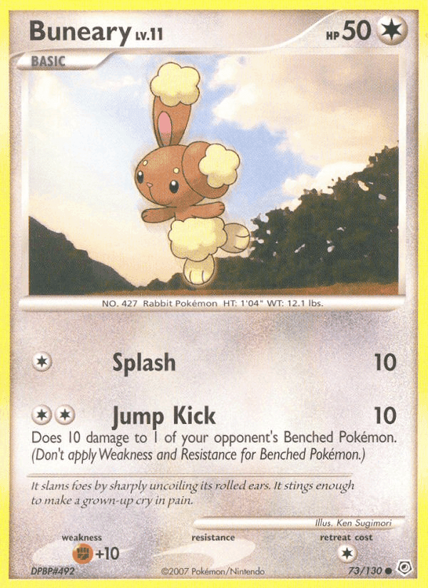 Buneary, card 73 from Diamond & Pearl