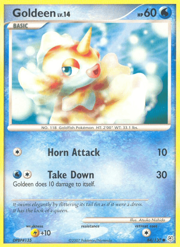 Goldeen, card 84 from Diamond & Pearl