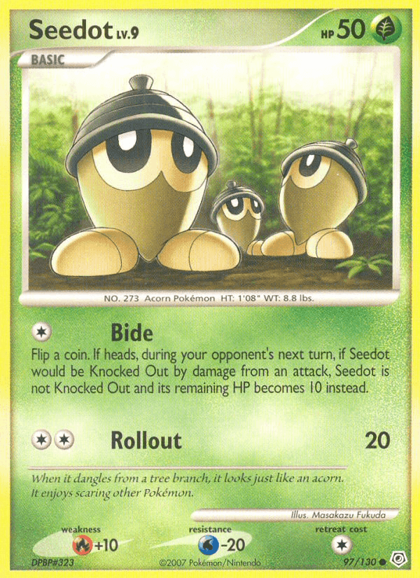 Seedot, card 97 from Diamond & Pearl
