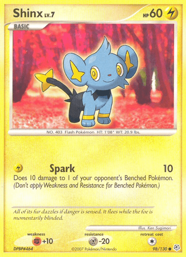 Shinx, card 98 from Diamond & Pearl