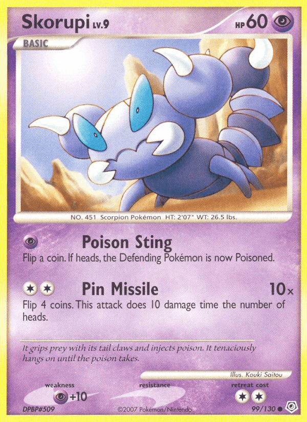 Skorupi, card 99 from Diamond & Pearl