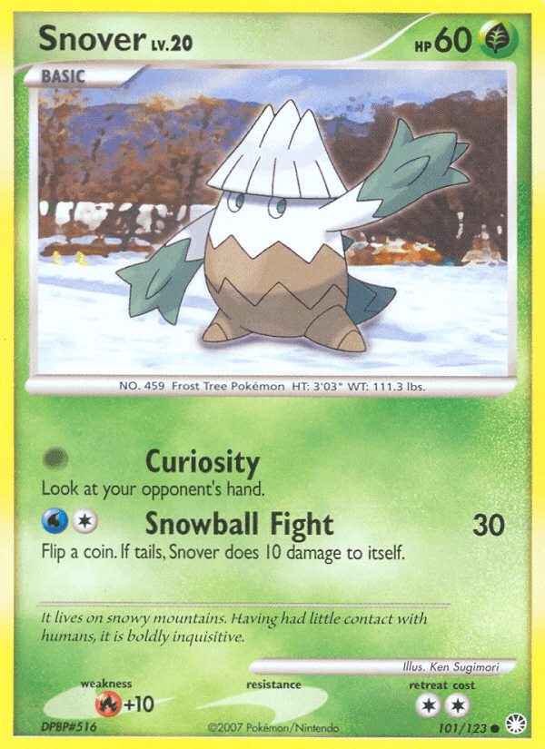 Snover, card 101 from Mysterious Treasures