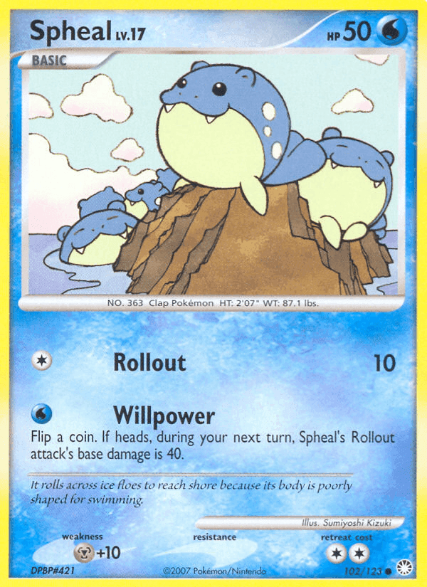Spheal, card 102 from Mysterious Treasures