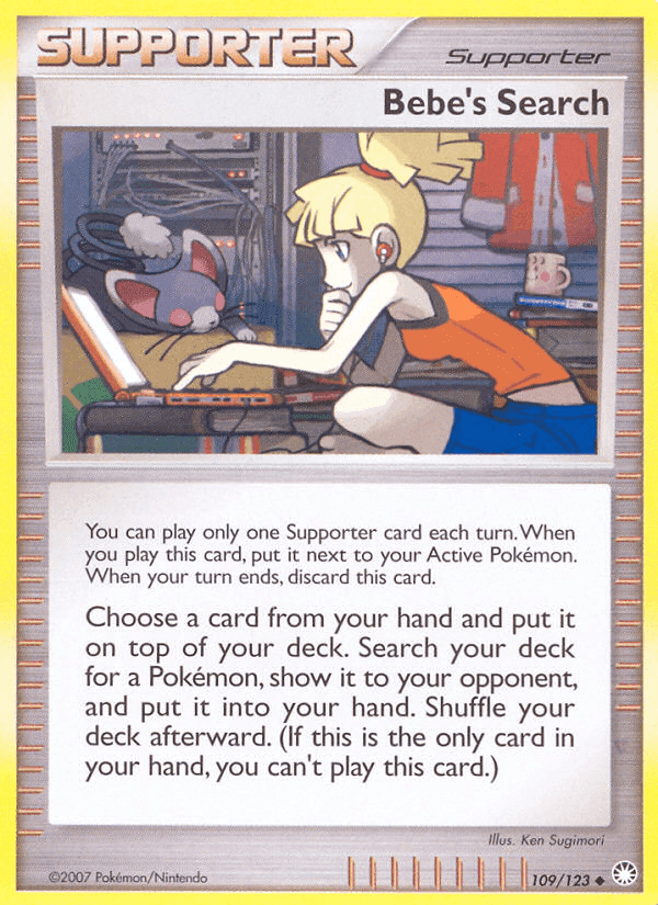 Bebe's Search, card 109 from Mysterious Treasures